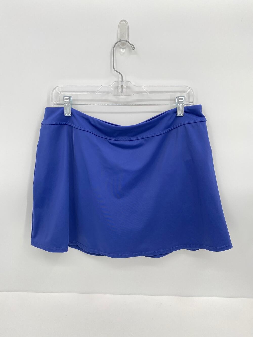 QVC Swim Skirt with Brief Medium Blue Lined Women's US 12 81893